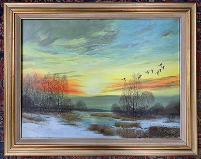 Lot 17 - Colin Shreeve (British, 20th century), Ducks...
