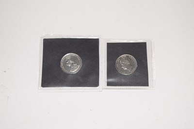 Lot 202 - George IV, 2826 silver shilling together with...