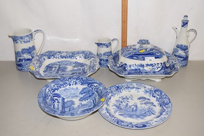 Lot 18 - Quantity of Copeland Spode Blue Italian table...