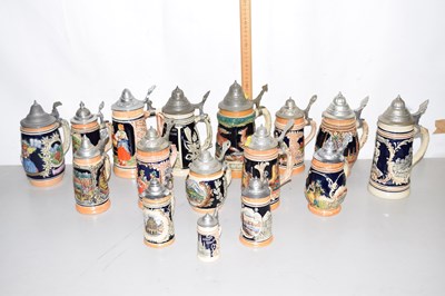 Lot 21 - A collection of modern beer steins
