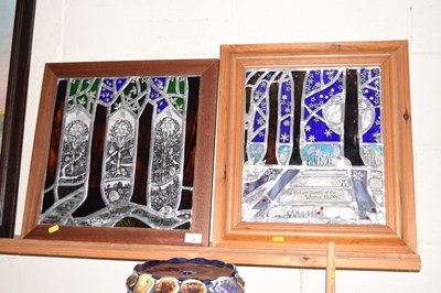 Lot 37 - Two modern stained glass panels, The Fairy...
