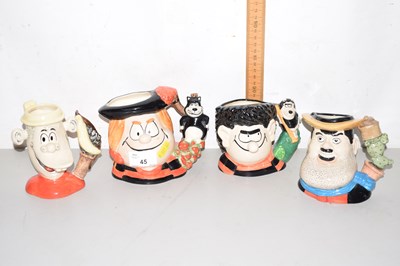Lot 45 - Four Royal Doulton Beano character jugs