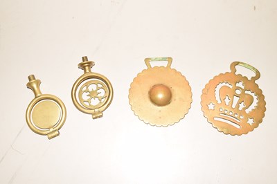 Lot 65 - Box of horse brasses