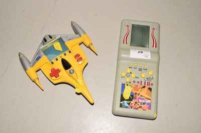 Lot 67 - A vintage Maxim hand held computer game and a...