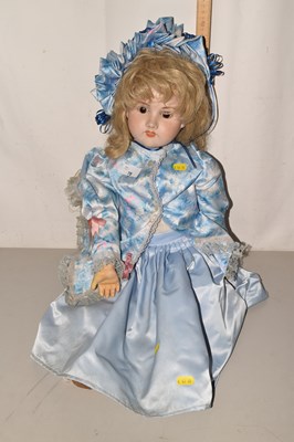 Lot 78 - Modern porcelain headed doll