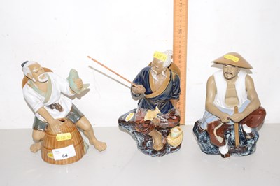 Lot 84 - Three modern Chinese pottery figures