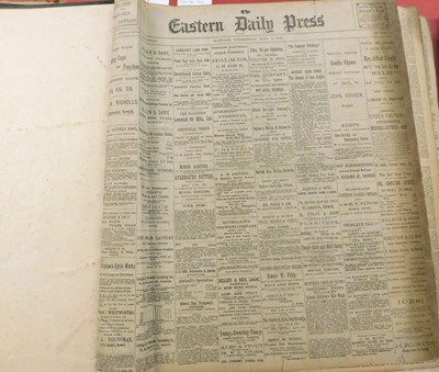 Lot 382 - EASTERN DAILY PRESS: 1896, July to December...
