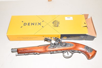 Lot 174 - A Denix reproduction French flintlock pistol