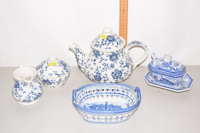 Lot 190 - A group of various 20th Century blue and white...