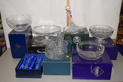 Lot 201 - A collection of various 20th Century crystal...