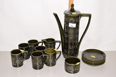 Lot 216 - A Portmeirion totem coffee set