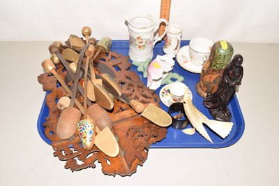 Lot 240 - An Italian Sorento ware folding wall bracket,...