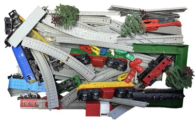 Lot 228 - A Lone Star 000 gauge train set and scenery.