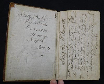 Lot 393 - Late 18th/early 19th century manuscript...