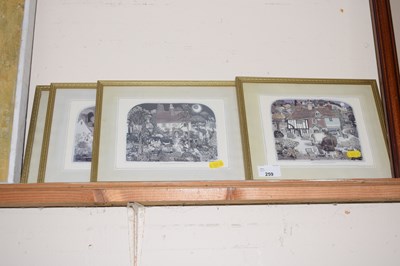 Lot 259 - Graham Clark, a group of four coloured prints