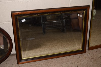 Lot 268 - Modern wall mirror in rectangular bevelled frame