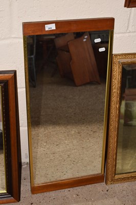 Lot 269 - A retro teak framed wall mirror