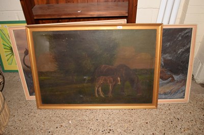 Lot 274 - Mixed Lot: Three oil on canvas studies, two of...