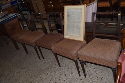 Lot 322 - A set of five 19th Century mahogany framed bar...