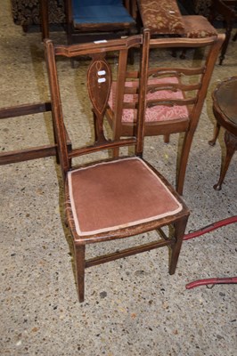 Lot 349 - An Edwardian bedroom chair