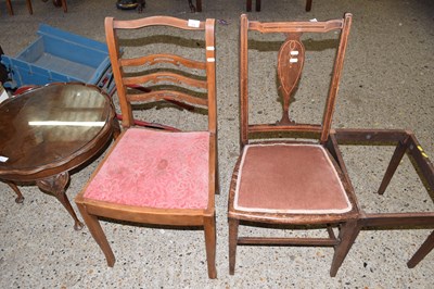 Lot 372 - A ladder back side chair