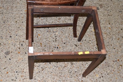 Lot 373 - A mahogany stool frame