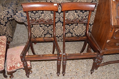 Lot 377 - A pair of Victorian mahogany bar back dining...