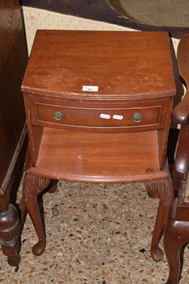 Lot 379 - Mahogany bedside cabinet