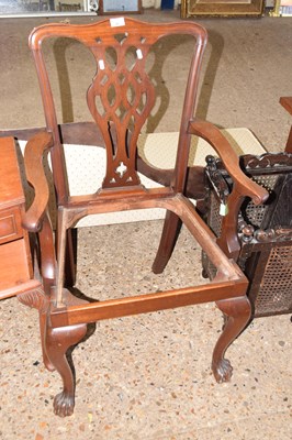 Lot 380 - A Georgian style carver chair