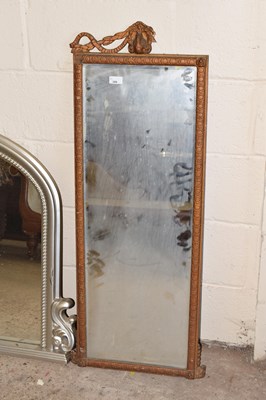 Lot 399 - A 19th Century rectangular bevelled wall...