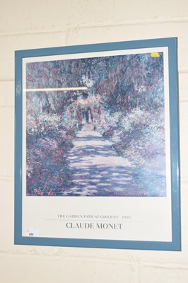 Lot 286 - A modern Claude Monet print, framed and glazed