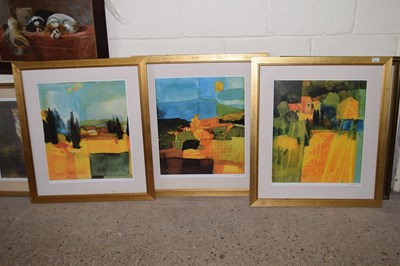 Lot 292 - A group of three modern prints, Tuscan scenes