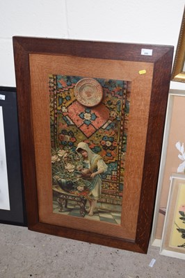 Lot 295 - Victorian chromolithograph, interior scene...
