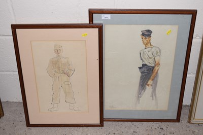 Lot 314 - Portrait study signed Dick Turpin together...
