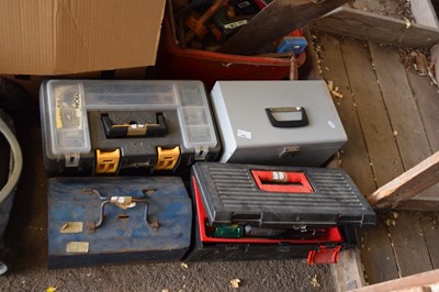 Lot 416 - Four various tool boxes and contents