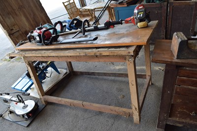 Lot 436 - A wooden tool bench