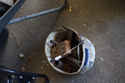 Lot 452 - A bucket of various assorted spanners etc