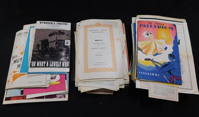 Lot 410 - Box: 160+ assorted theatre programmes, 1940s -...