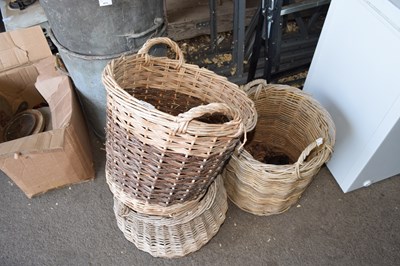 Lot 472 - Three wicker baskets