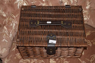 Lot 790 - Wicker picnic hamper
