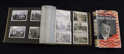 Lot 416 - Three German photo albums, quantity WWII...