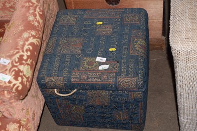 Lot 791 - An upholstered storage stool