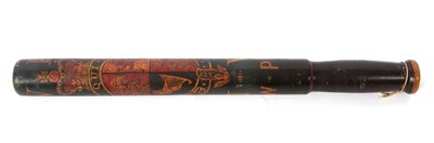 Lot 157 - Victorian painted police truncheon with royal...