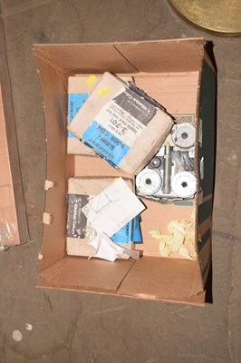 Lot 832 - Timber door hangers and wardrobe sliding gear