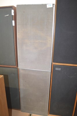 Lot 17 - A pair of vintage Leak speakers with metal grills