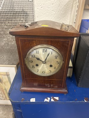 Lot 45A - A mahogany Edwardian clock