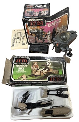 Lot 77 - A pair of boxed vintage Star Wars ships by...