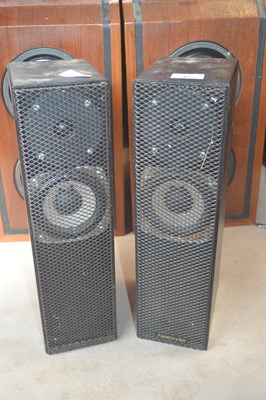 Lot 49 - A pair of Alexander metal cased speakers