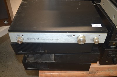 Lot 115 - A Garrard Music Recovery model together with...