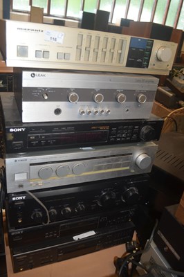 Lot 116 - A group of stereo separates to include a Leak...